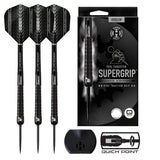 Harrows Supergrip Black QP 90% Tungsten Steel Tip Darts-1-21 GRAM-Premier Darts