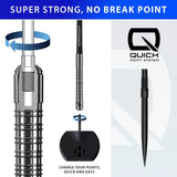Harrows Supergrip QP 90% Tungsten Steel Tip Darts-3-21 GRAM-Premier Darts
