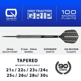 Harrows Supergrip QP 90% Tungsten Steel Tip Darts-4-21 GRAM-Premier Darts