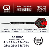 Harrows Supergrip Ultra QP 90% Tungsten Steel Tip Darts-4-21 GRAM-Premier Darts