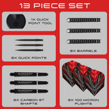 Harrows Supergrip Ultra QP 90% Tungsten Steel Tip Darts-6-21 GRAM-Premier Darts