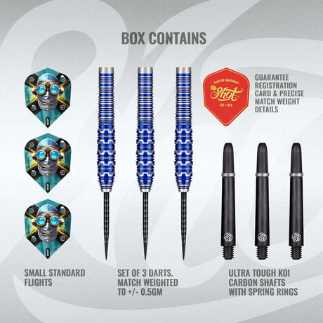 Shot Badlands Tova 90% Tungsten Steel Tip Darts-4-23 GRAM-Premier Darts
