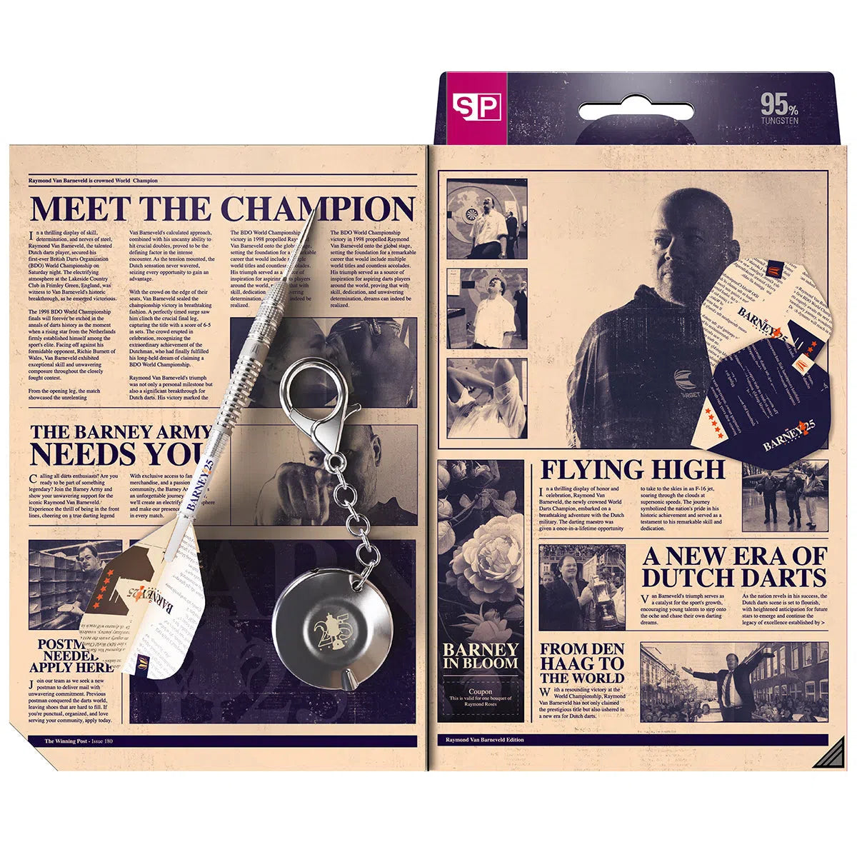 Target Barney 25 95% Tungsten Steel Tip Darts