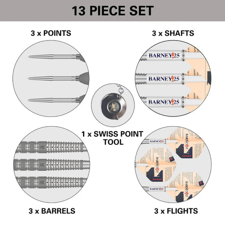 Target Barney 25 95% Tungsten Steel Tip Darts