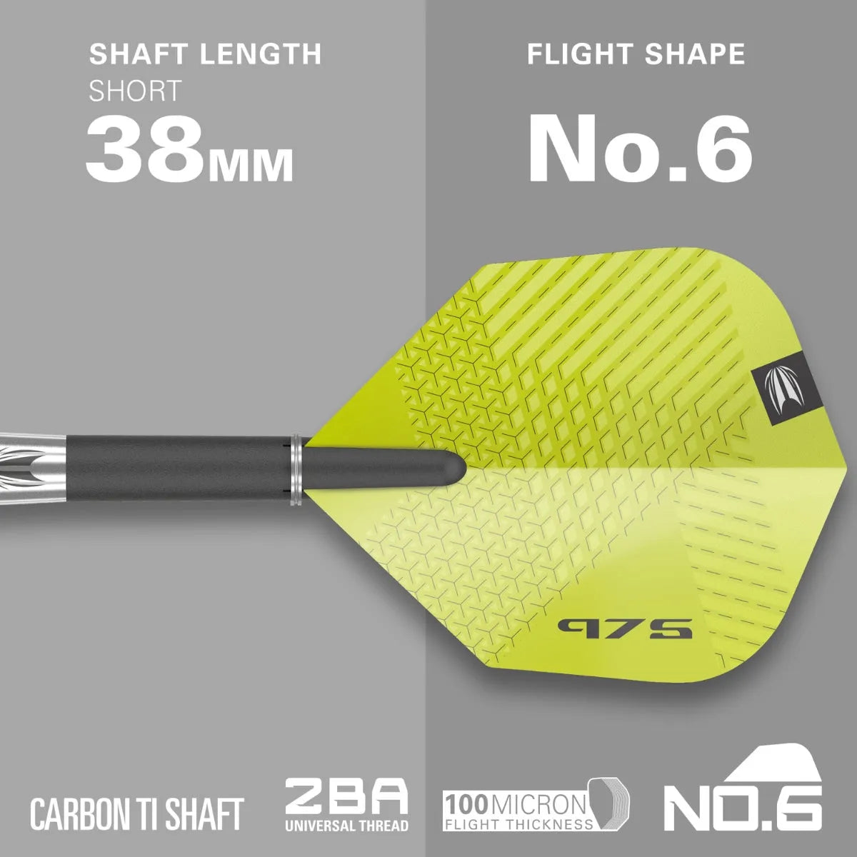 Target Darts 975 03 97.5% Tungsten Steel Tip Darts