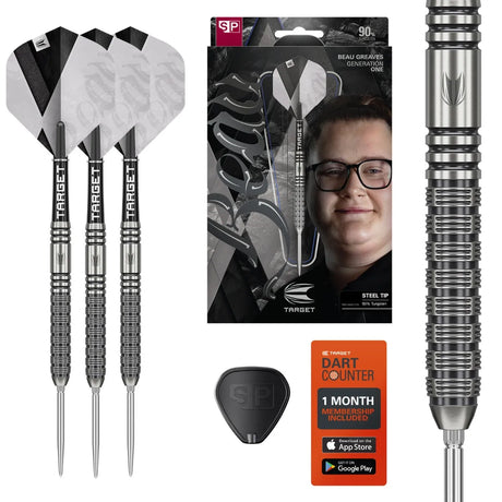Target Darts Beau Greaves G1 SP 90% Tungsten Steel Tip Darts