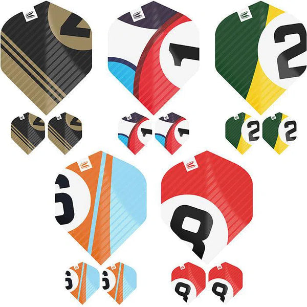 Target Darts Chicane Pro.Ultra No2 Flights x 5 Multi-pack-1-Premier Darts