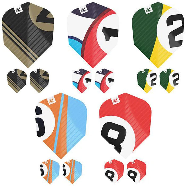 Target Darts Chicane Pro.Ultra No6 Flights x 5 Multi-pack-1-Premier Darts