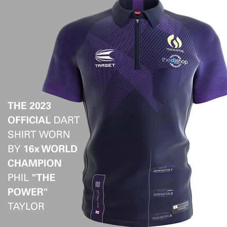 Target Darts Coolplay Collared Phil Taylor 2024 Shirt