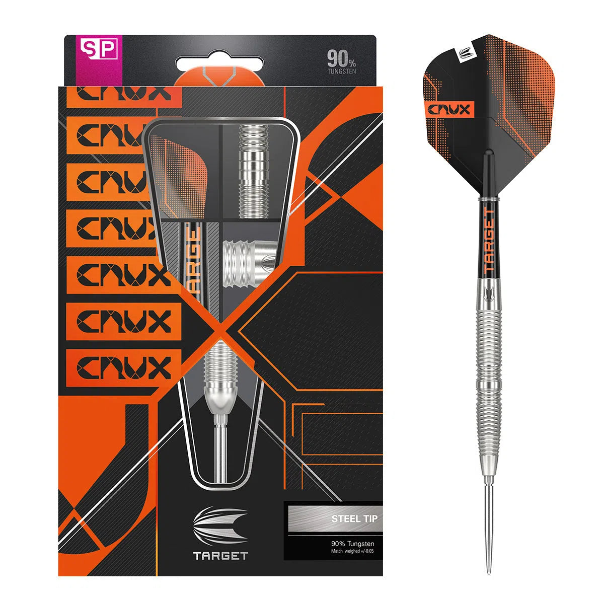 Target Darts Crux 02 SP 90% Tungsten Steel Tip Darts