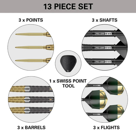 Target Darts Cult Envy 01 90% Tungsten Steel Tip Darts