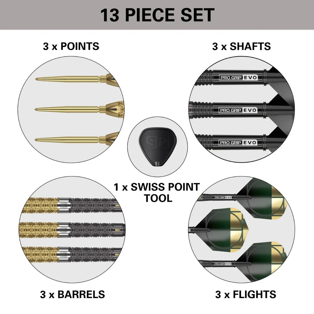 Target Darts Cult Envy 02 90% Tungsten Steel Tip Darts