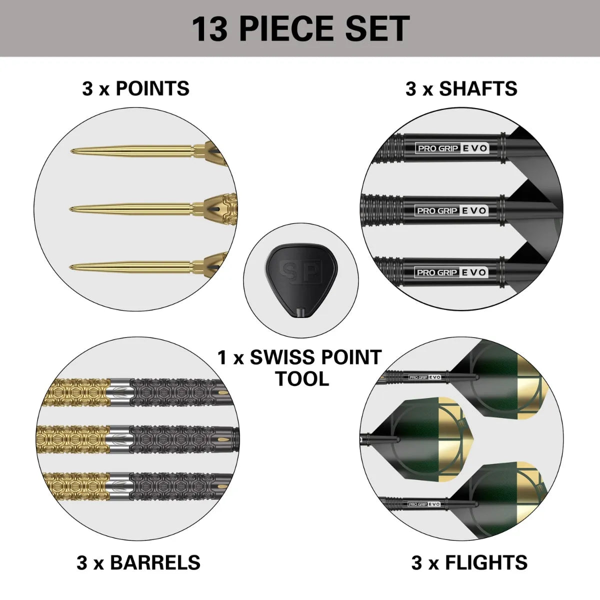 Target Darts Cult Envy 03 90% Tungsten Steel Tip Darts