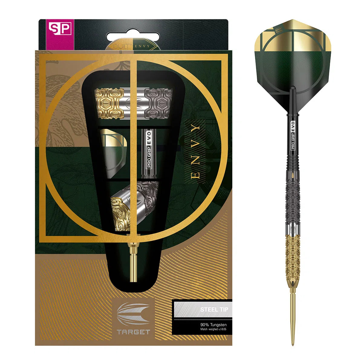 Target Darts Cult Envy 03 90% Tungsten Steel Tip Darts