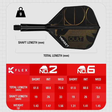 Target Darts Cult K-Flex Flight System No2