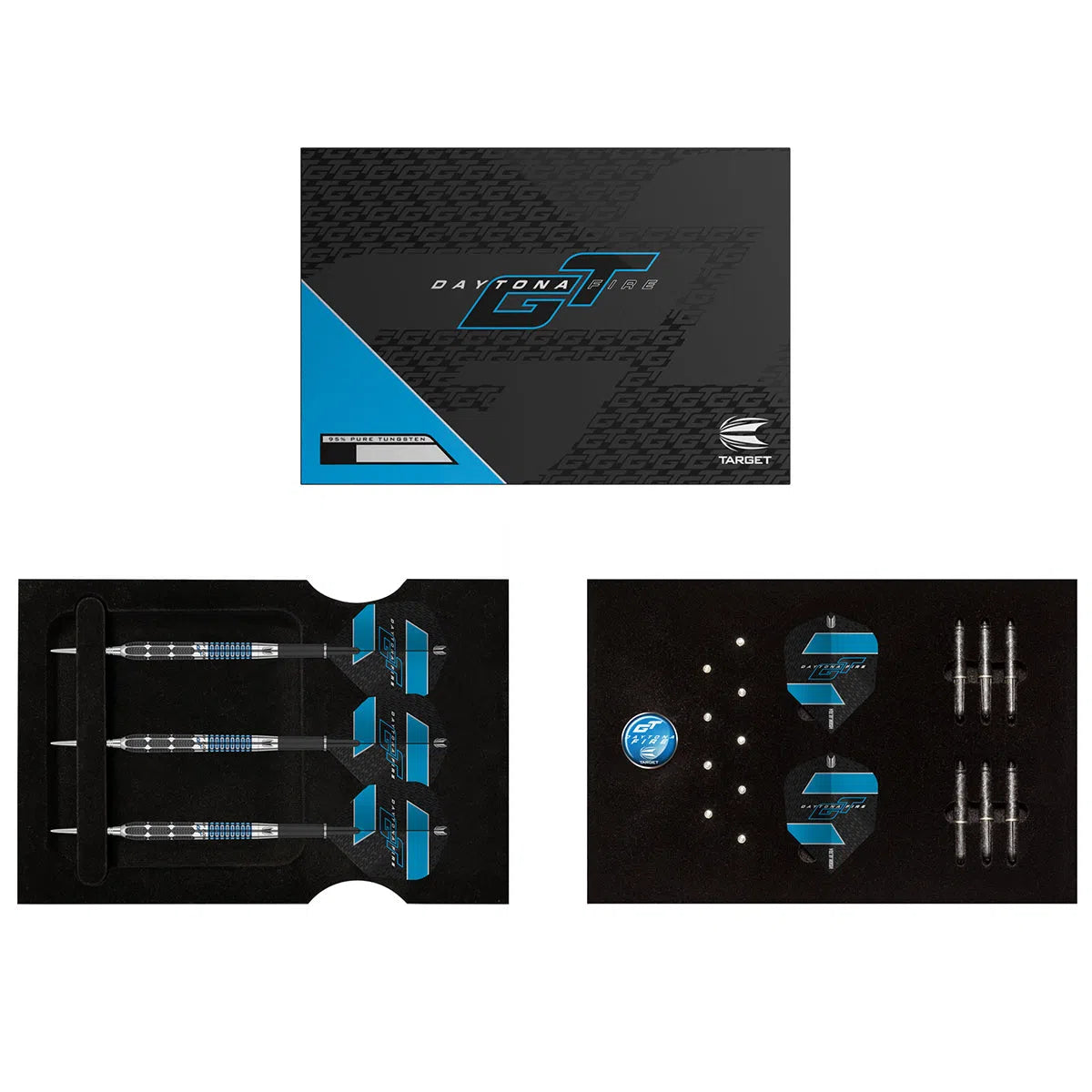 Target Darts Daytona Fire GT02 95% Tungsten Steel Tip Darts