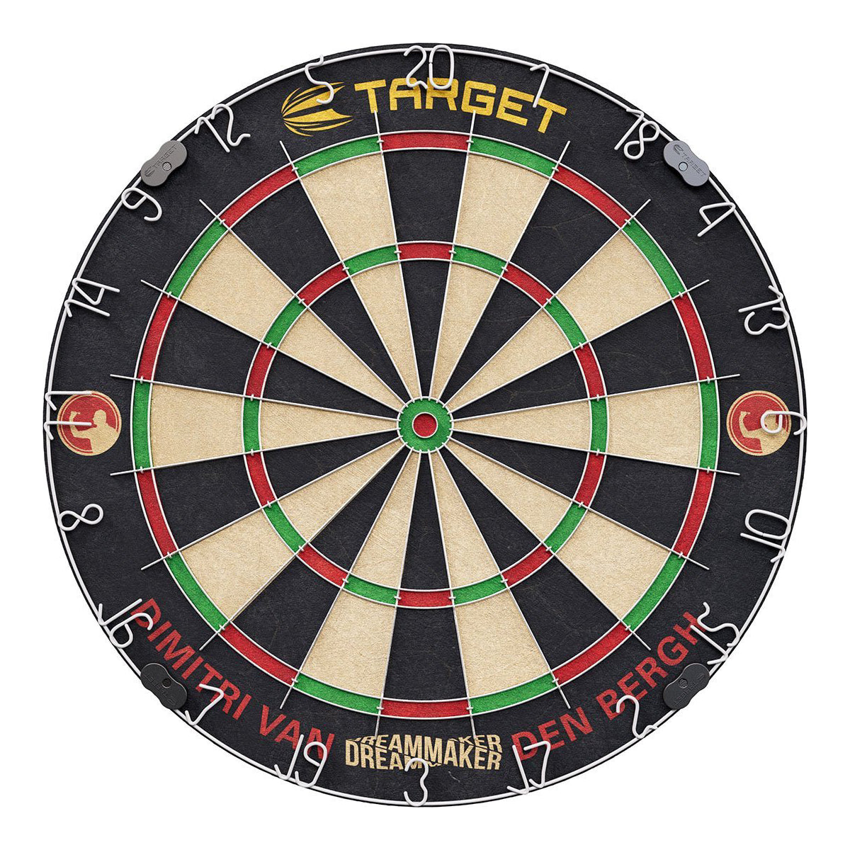 Target Darts Dimitri Van Den Bergh Cabinet & Board Set