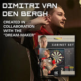 Target Darts Dimitri Van Den Bergh Cabinet & Board Set