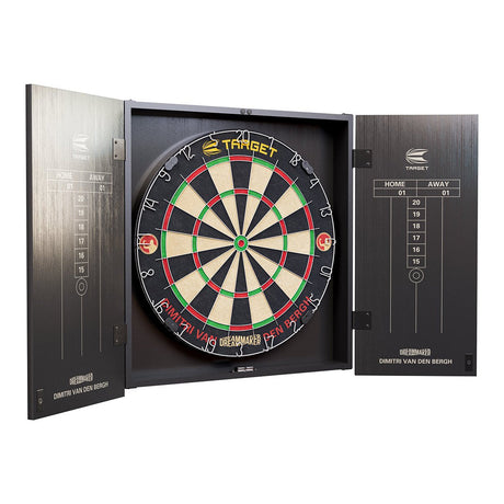 Target Darts Dimitri Van Den Bergh Cabinet & Board Set