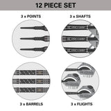 Target Darts Dimitri Van Den Bergh Echo 90% Tungsten Soft Tip Darts