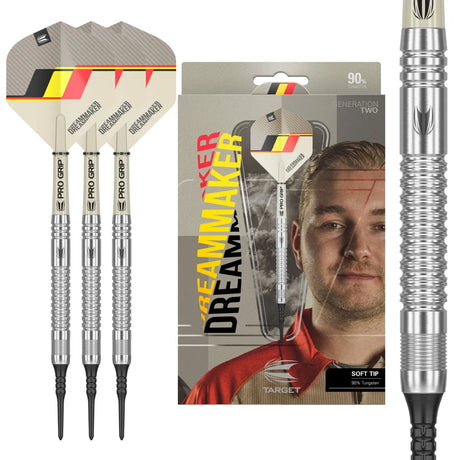 Target Darts Dimitri Van Den Bergh Gen 2 90% Tungsten Soft Tip Darts