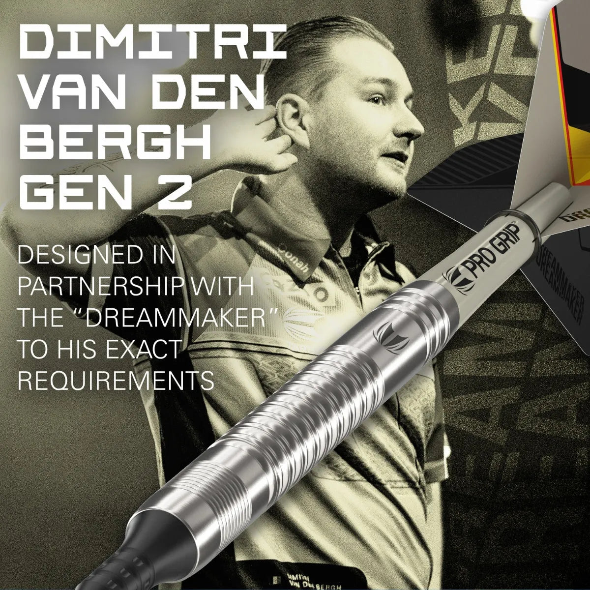Target Darts Dimitri Van Den Bergh Gen 2 90% Tungsten Soft Tip Darts