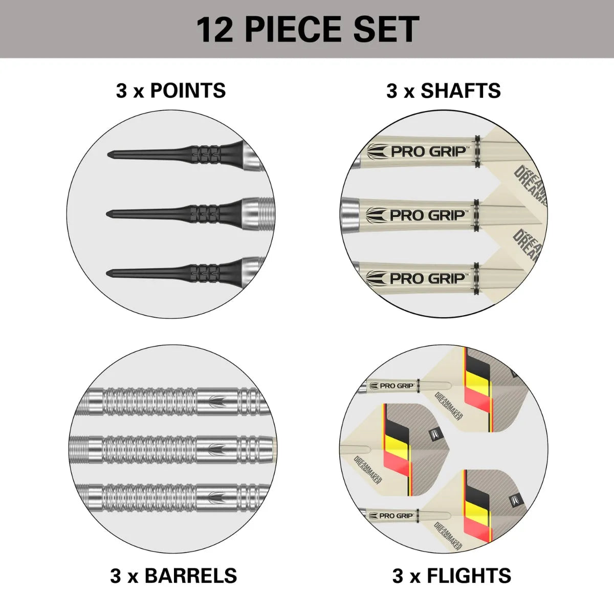 Target Darts Dimitri Van Den Bergh Gen 2 90% Tungsten Soft Tip Darts