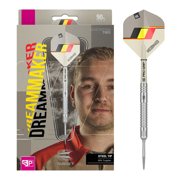 Target Darts Dimitri Van Den Bergh Gen 2 90% Tungsten Steel Tip Darts-1-21 GRAM-Premier Darts