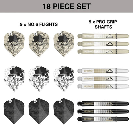 Target Darts Dimitri Van Den Bergh Ink Flight & Shaft Kit