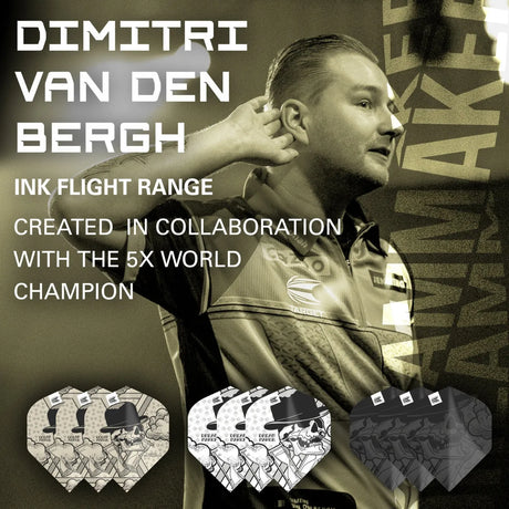 Target Darts Dimitri Van Den Bergh Ink No2 Flights x3 Sets