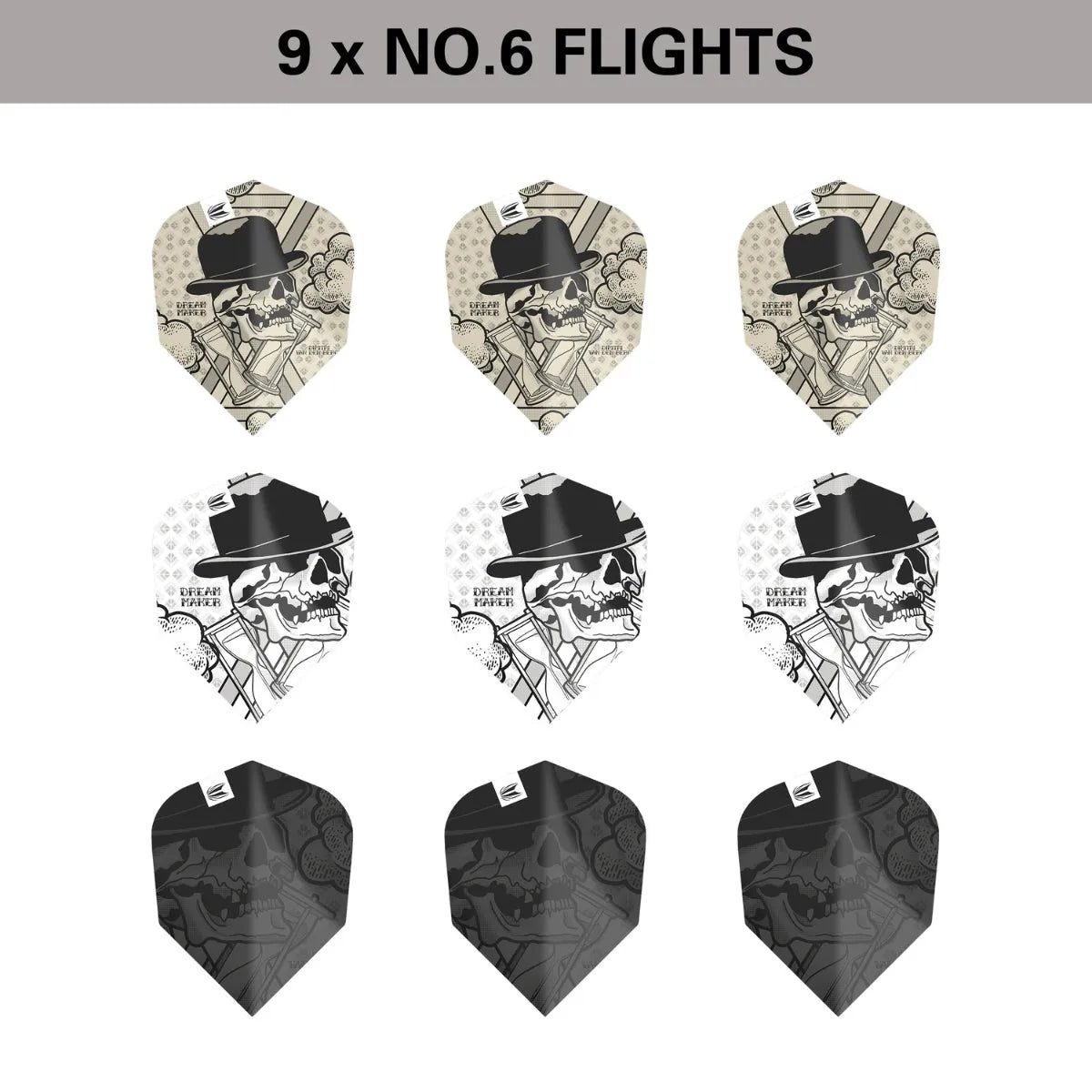 Target Darts Dimitri Van Den Bergh Ink No6 Flights x3 Sets