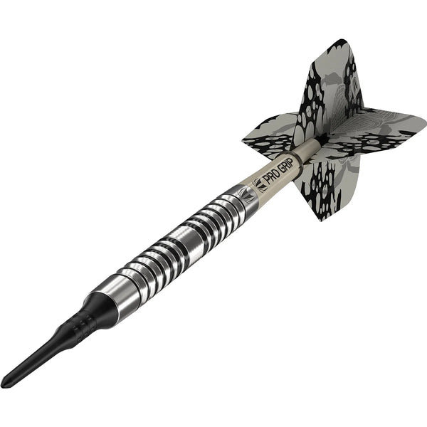 Target Darts EXO 10 Soft Tip Darts Set - 90% Tungsten, 18g, Pixel Tips, Pro Grip Shafts & Flights