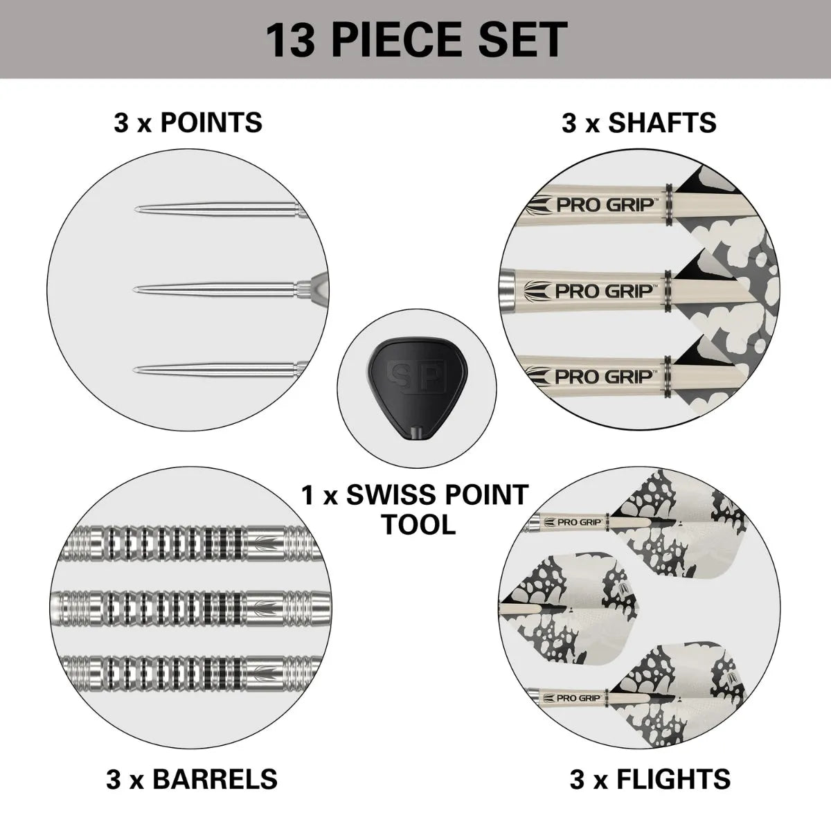 Target Darts Exo SP03 90% Tungsten Steel Tip Darts