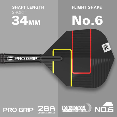 Target Darts Gabriel Clemens Black 90% Tungsten Steel Tip Darts-5-21 GRAM-Premier Darts