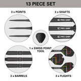 Target Darts Gabriel Clemens Black 90% Tungsten Steel Tip Darts-6-21 GRAM-Premier Darts