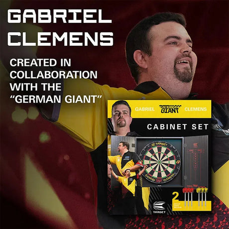 Target Darts Gabriel Clemens Cabinet & Board Set