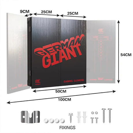 Target Darts Gabriel Clemens Cabinet & Board Set