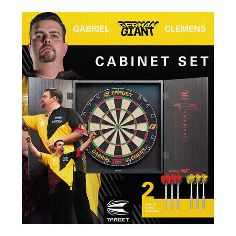 Target Darts Gabriel Clemens Cabinet & Board Set
