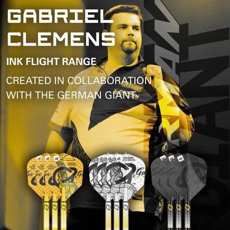 Target Darts Gabriel Clemens Ink Flight & Shaft Kit