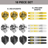 Target Darts Gabriel Clemens Ink Flight & Shaft Kit