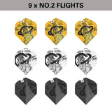 Target Darts Gabriel Clemens Ink No2 Flights x3 Sets