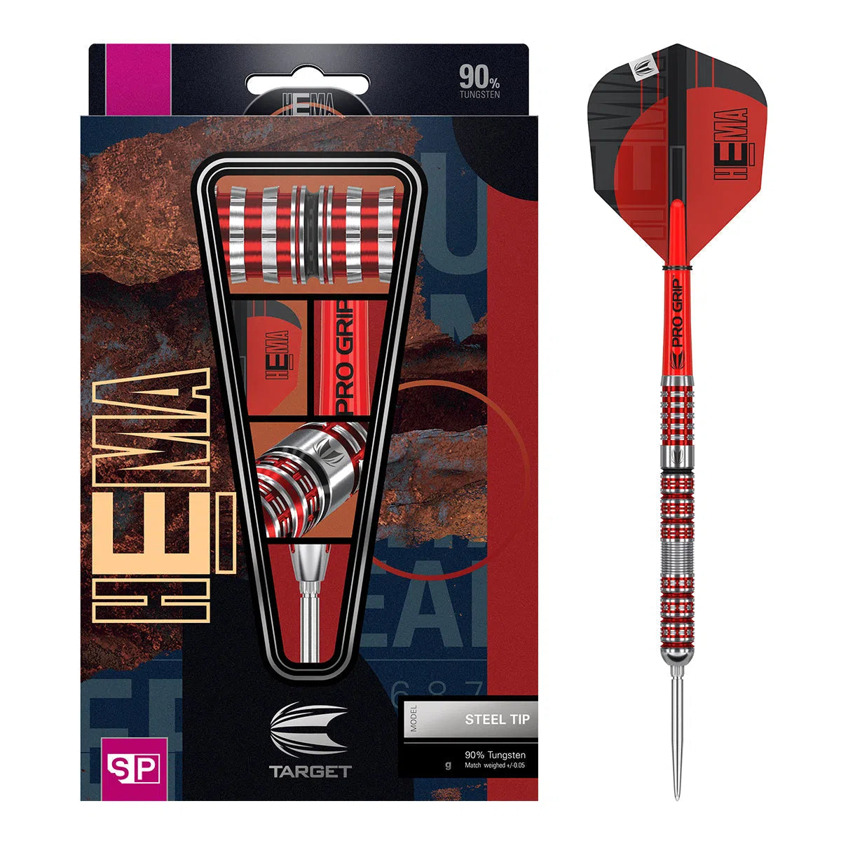 Target Darts Hema 01 90% Tungsten Steel Tip Darts