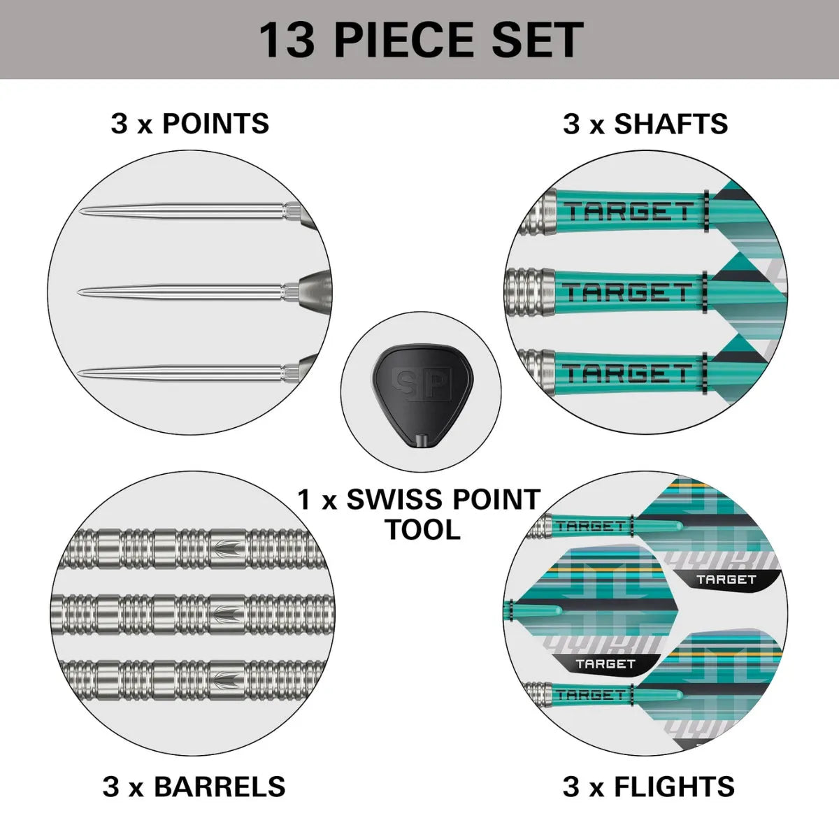 Target Darts Hydro 02 SP 90% Tungsten Steel Tip Darts