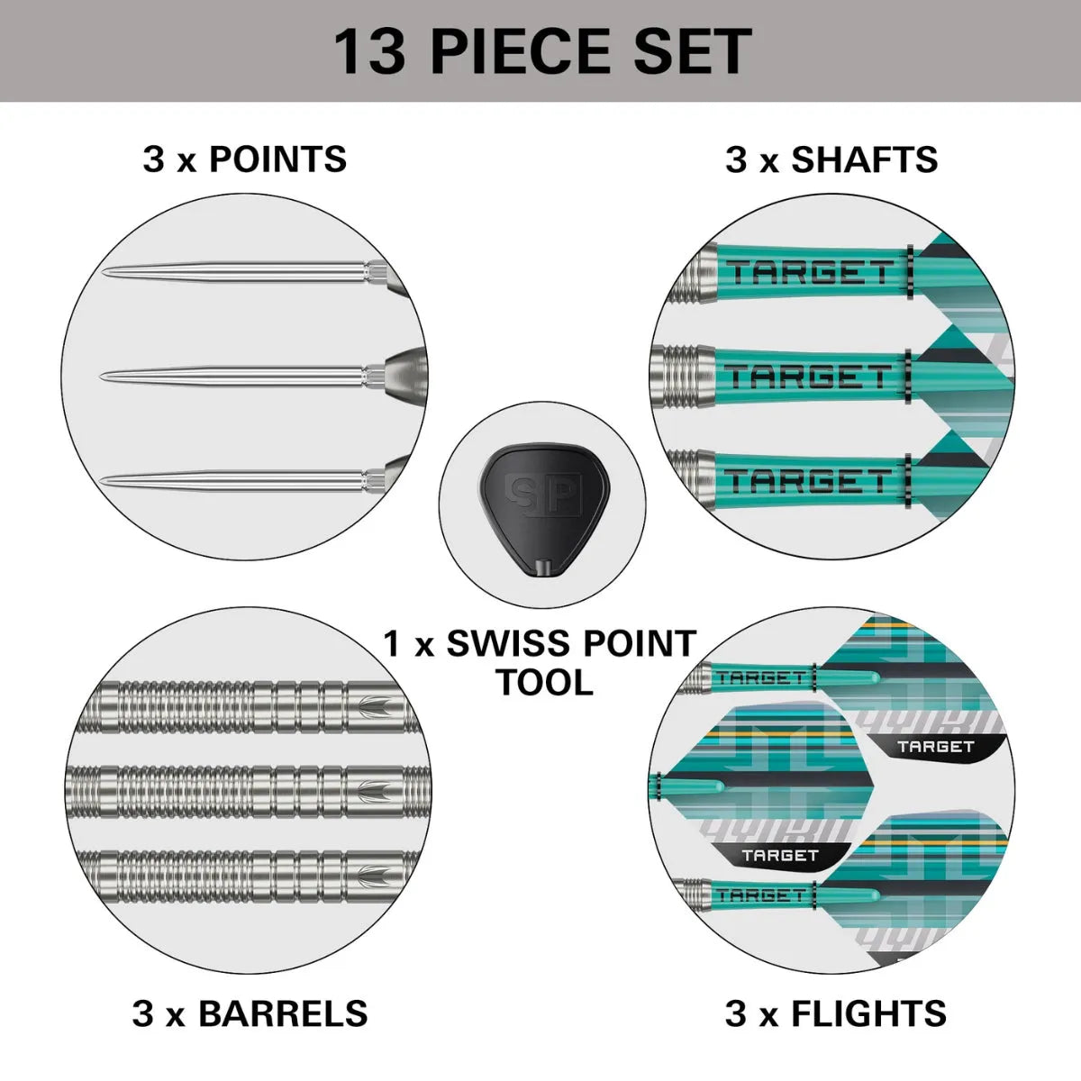 Target Darts Hydro 03 SP 90% Tungsten Steel Tip Darts