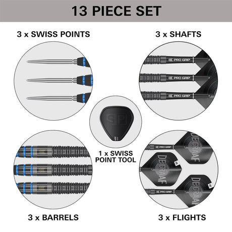Target Darts Jeffrey De Graaf SP 90% Tungsten Steel Tip Darts