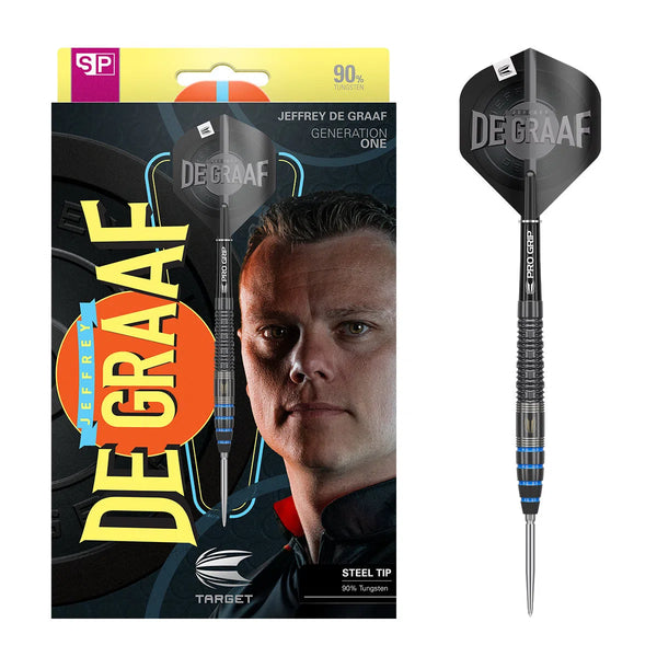 Target Darts Jeffrey De Graaf SP 90% Tungsten Steel Tip Darts-1-23 GRAM-Premier Darts