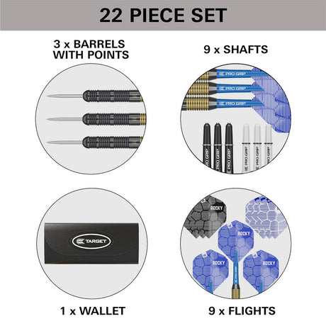 Target Darts Josh Rock Brass Steel Tip Darts