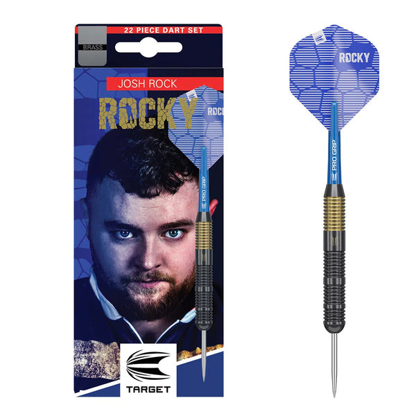 Target Darts Josh Rock Brass Steel Tip Darts-1-22 GRAM-Premier Darts