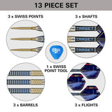 Target Darts Josh Rock Gen 1 SP 90% Tungsten Steel Tip Darts