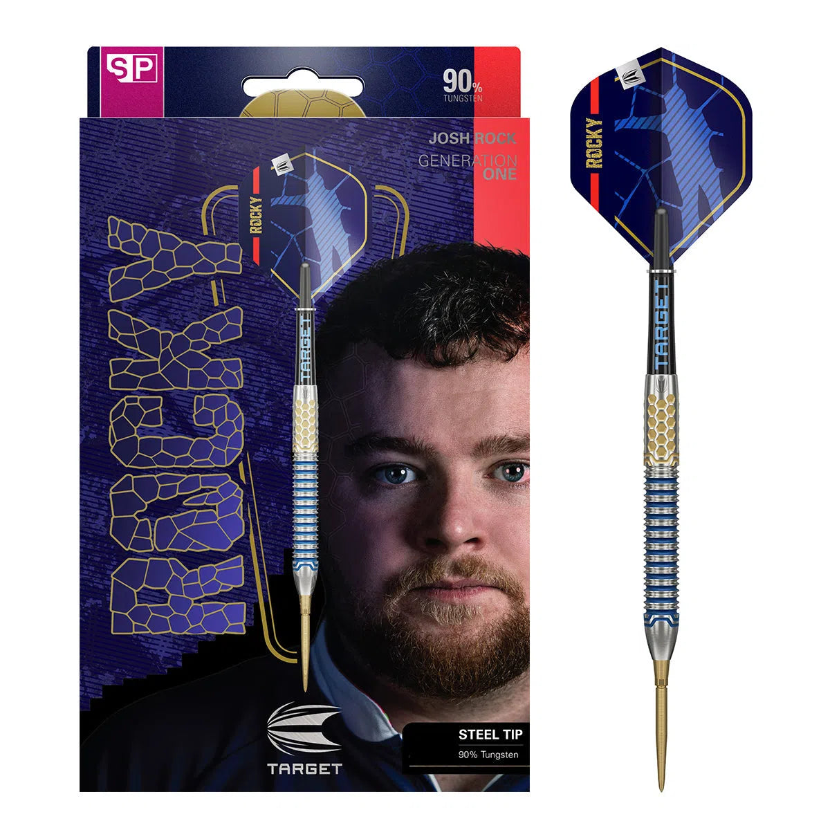 Target Darts Josh Rock Gen 1 SP 90% Tungsten Steel Tip Darts